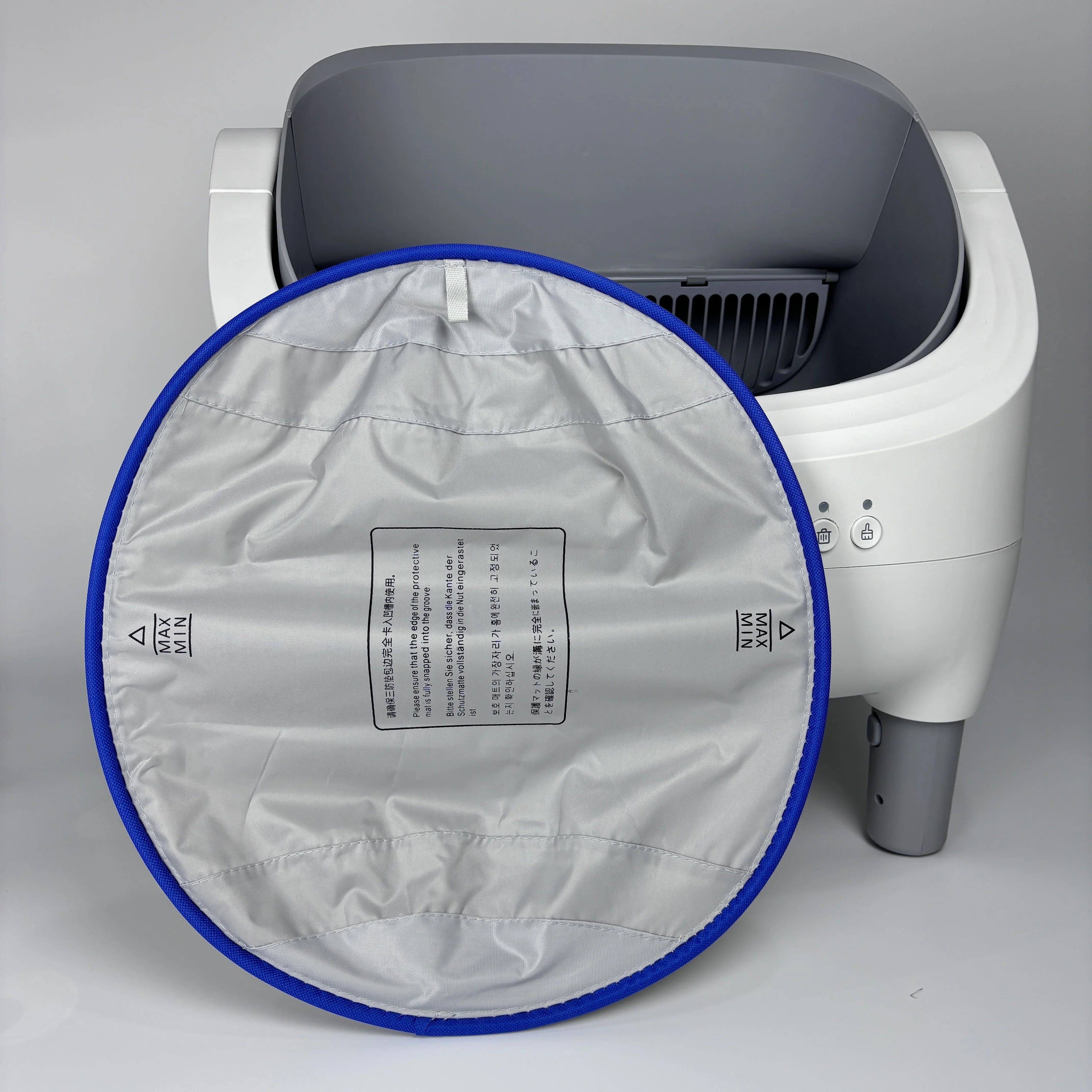 Large Capacity Open Automatic Cat Litter Box Tuya Smart WiFi Control Self Cleaning Cat Toilet Waterproof Mat & Soft Litter Tray