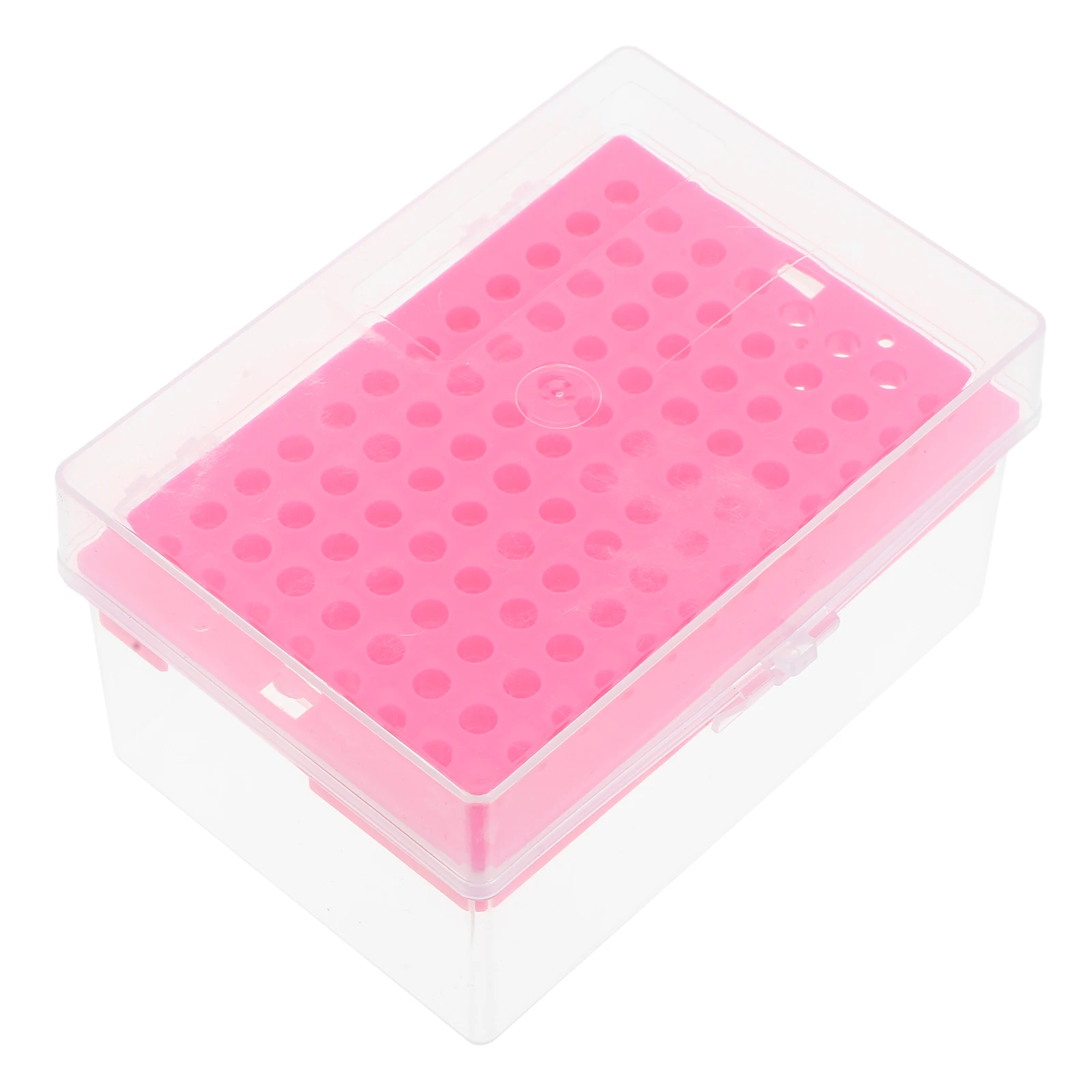 

96 Well Plastic Pipette Tips Box Pipettor Tip Holder Storage Container Transparent Multicompartment Lab Supplies For Organizing