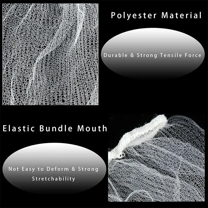 30-300Pcs 일회용 주방 싱크 필터 하수구 배수 방지 차단 쓰레기 봉투 풀 누출 메쉬 가방 메쉬 스트레이너 싱크 쓰레기 그물