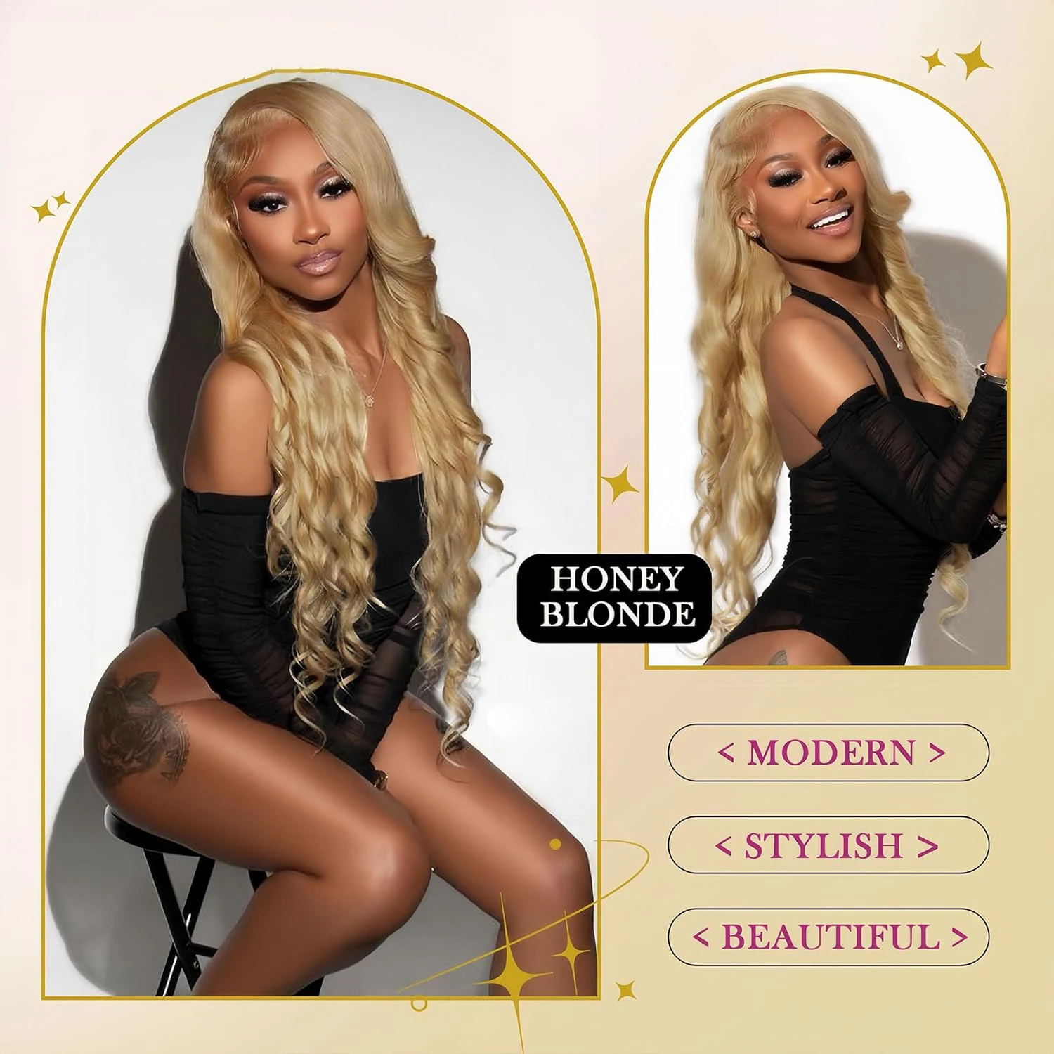 30 36inch 27 Honey Blonde Body Wave Wig Human Hair 13x6 Transparent Hd Lace Frontal Wig For Women 250 Density Brazilian Wigs