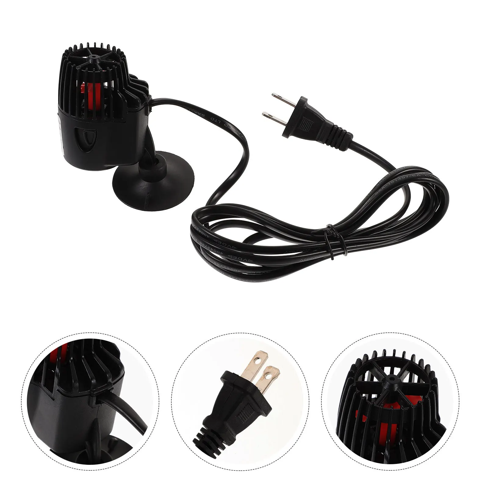 

Efficient Aquarium Clean Pump Water Circulation Wave Maker with Air Black US Plug
