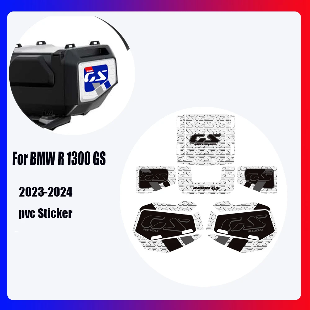 

Motorcycle Pannier Box trunk Sticker Side Box Suitcases Decal For BMW R 1300 GS R1300GS ADV Adventure 2023 2024