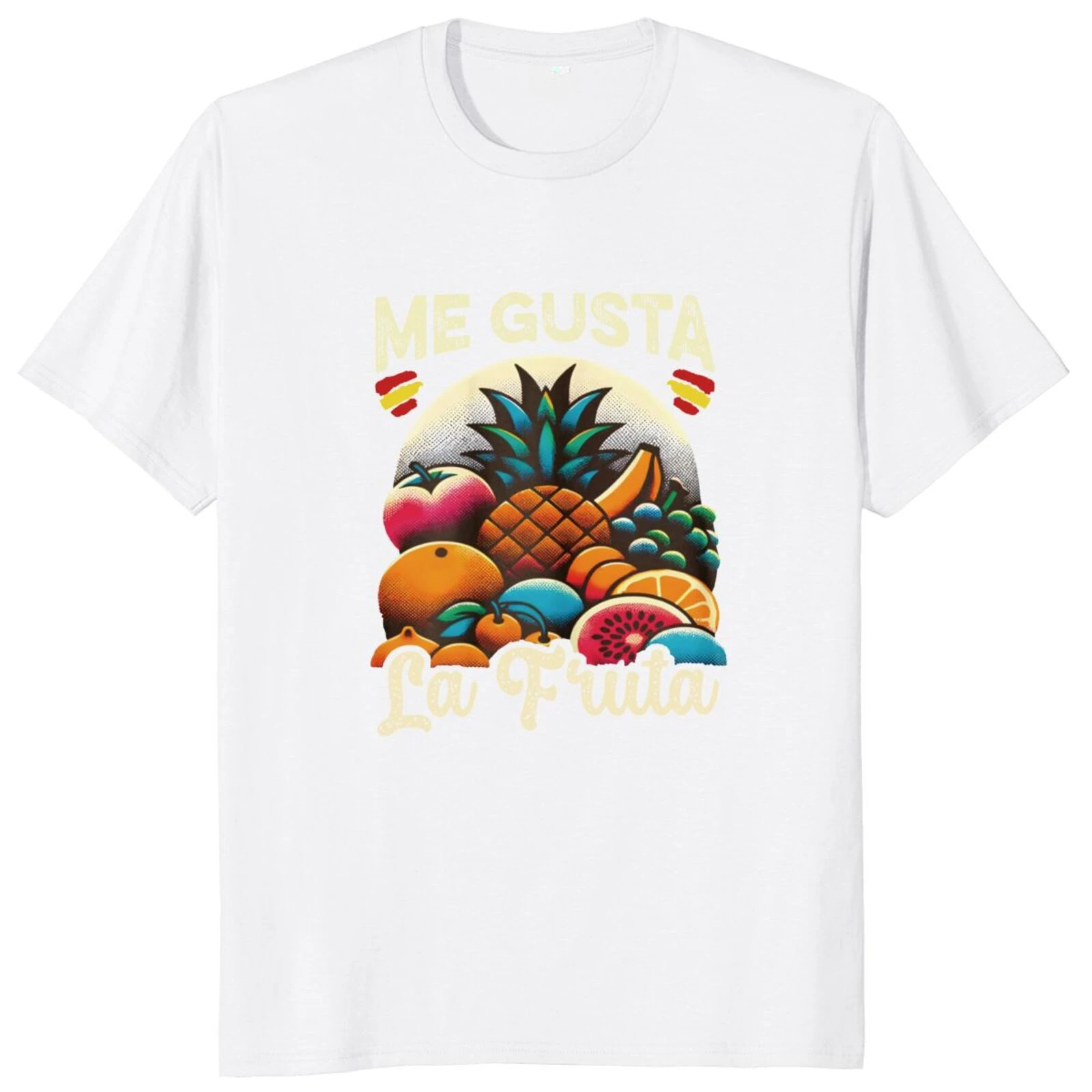 T Shirts 100% Cotton Casual Unisex Women Men Clothing I Like Fruits T-shirt Funny Spanish Humor Slogan Retro Graphic harajuku