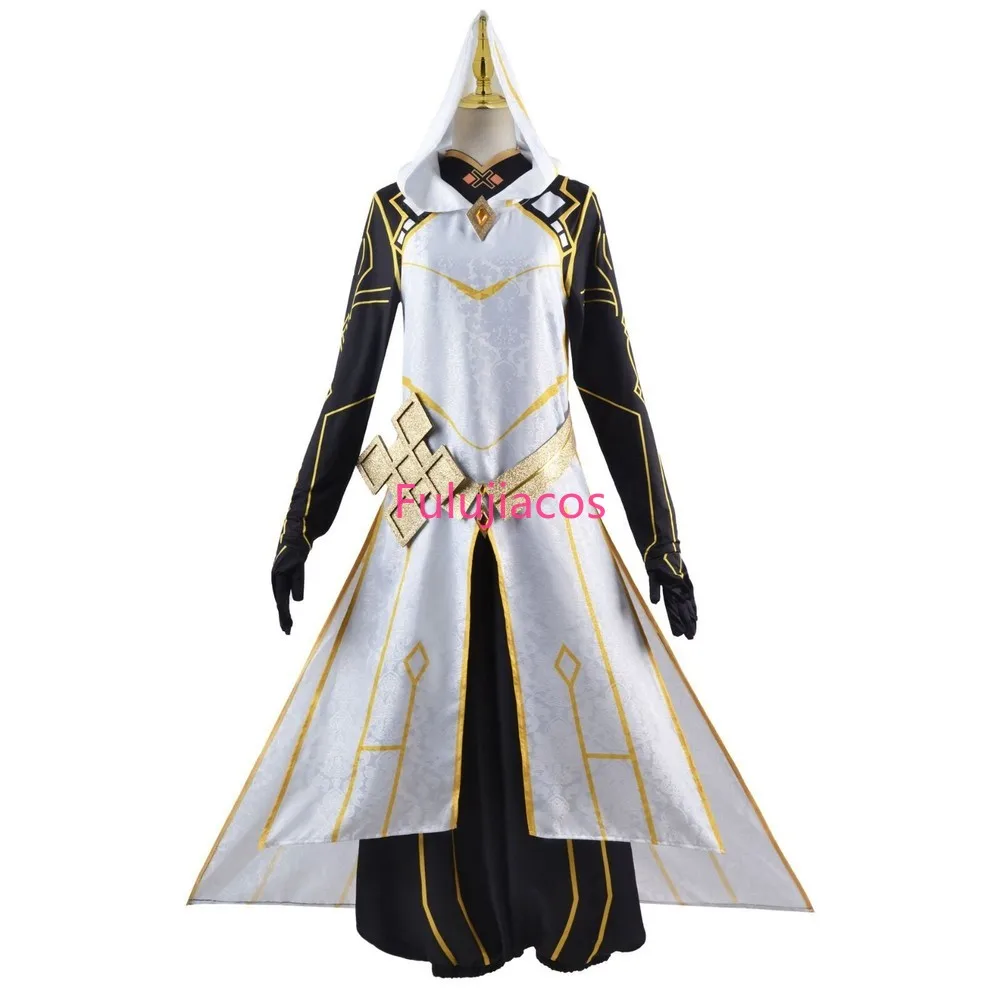 Fulujiacos Game Genshin Impact Morax Zhongli Cosplay Costume Halloween Carnival Outfit Robe