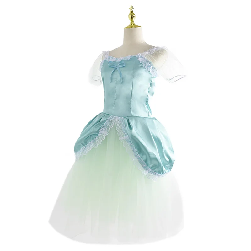 زي الباليه توتو الأخضر الطويل يغلق الفتيات على البحيرة الوطنية المهنية الباليه الباليه الفتيات تظهر بانيرا الباليه