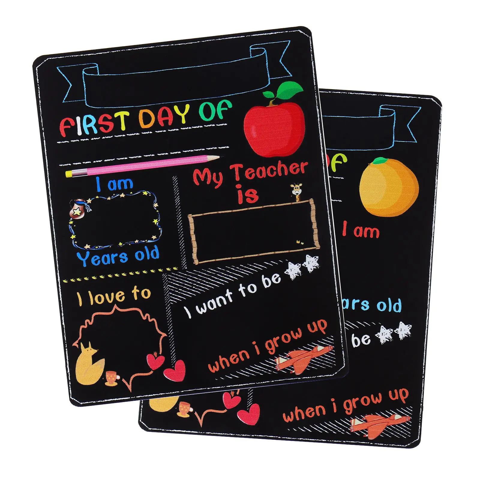 

Double Sided Blackboard Chalkboard Practical Message Board Student School Board Decorative Blackboard School Chalkboard Sign