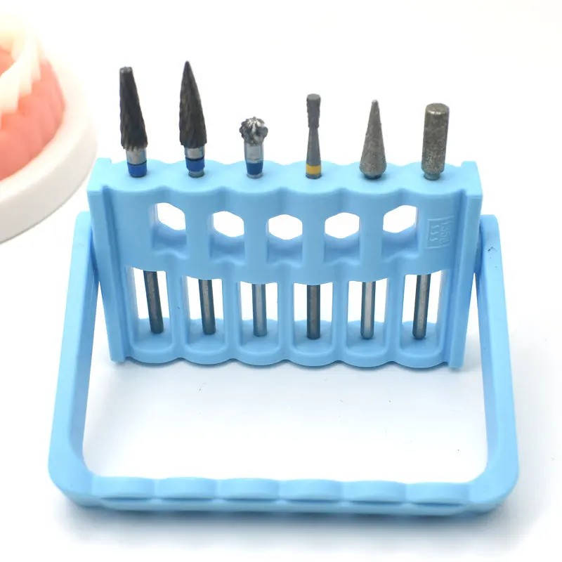 Dental Plastic Holder for Rotary Carbide Bur Measuring Instrument  Endodontic File Drill