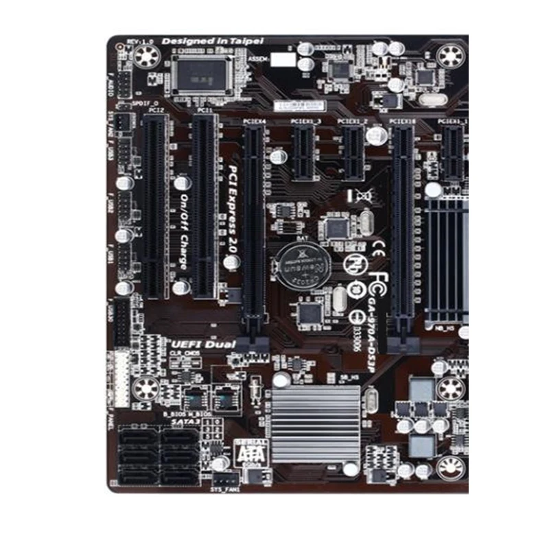 Soquete AM3 + DDR3, 32GB, Desktop Mainboard, SATA III, USB 3.0, GA-970A-DS3P, apto para AMD, 970