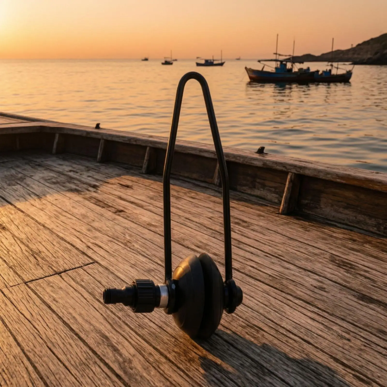 Round Single Tube Outboard Motor Flusher Handle for Saltwater Sand Removal Cooling System Flush Kit