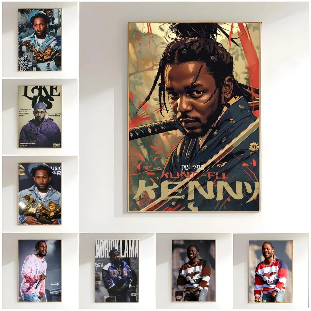 rap artist k-kendrick lamar Poster Classic Wall Art  Home Decor  Peel and Stick Unframed