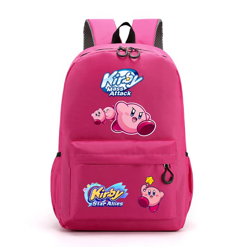 Star Kirbys Kids Boy Girl Child\'s Backpack Anime Game Cartoon Printed Student Supplies School Bag Men Women Work Laptop Knapsack