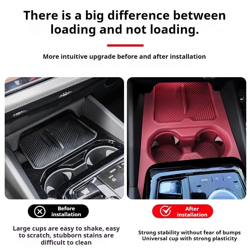 لسيارات BMW I5 G60 2024 وسادة سيليكون للتحكم المركزي مع زر حريري، غطاء حماية وسادة سيليكون لكوب التحكم المركزي