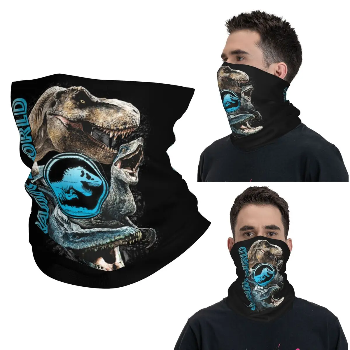 

Новый мир Юрского периода, бандана с динозавром, гетры с принтом, шарф, теплый головной убор для бега для мужчин, женщин, взрослых, дышащий