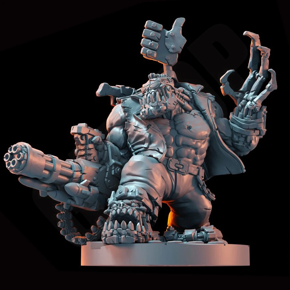 Kit de modelismo de resina de guerrero Orc 1/35, figura de estatua, juego de figuras de resina sin montar y sin pintar, Kit de modelo Diy hecho a mano, juguete Gk