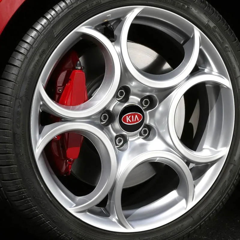 Tapa de cubo de rueda de estilo de coche para KIA Rio Ceed Sportage Cerato Sorento K3 K5, cubierta de llanta, insignia de emblema, accesorios para