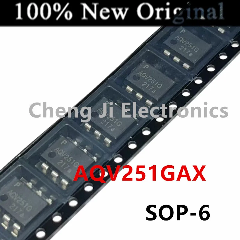 5PCS/Lot    AQV251GAX    AQV251G    AQV251     SMD-6    New original Panasonic solid-state relay      AQV251GAX