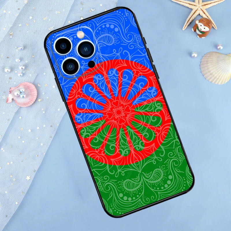 Custodia per bandiera Gypsy Romani Roma per iPhone 11 12 13 14 15 16 Pro Max Mini X XR XS Max 7 8 Plus Cover posteriore morbida