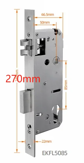 Imagem -02 - Mortise de Gancho Duplo para Porta Deslizante Trabalhe com Fechadura de Porta Inteligente Levante para Bloquear Pressione para Desbloquear 5085 2885 3585