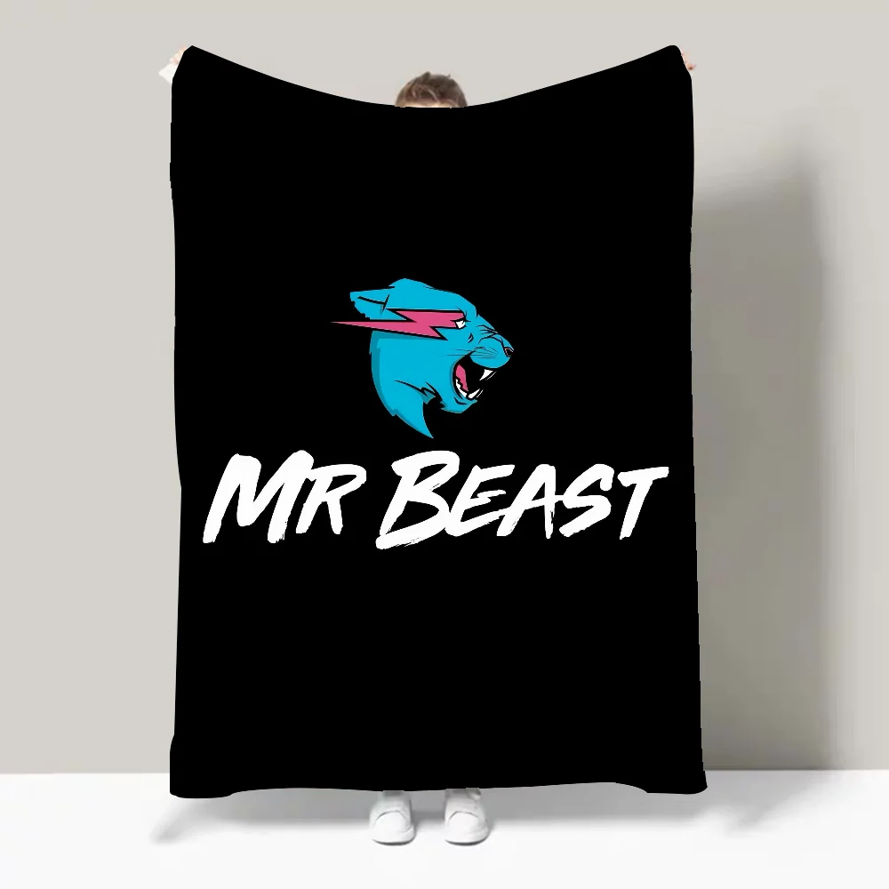 Manta ligera con diseño de Mr Beast para dormitorios, siestas, sala de estar, oficina, sofá, todas las estaciones