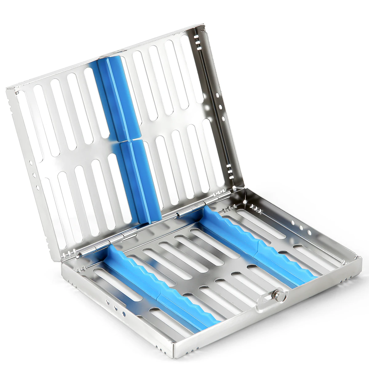 Azdent Dental Sterilization Rack Surgical Autoclavable Sterilization Box Dental Cassette File Burs Disinfection Tray Lab Tools