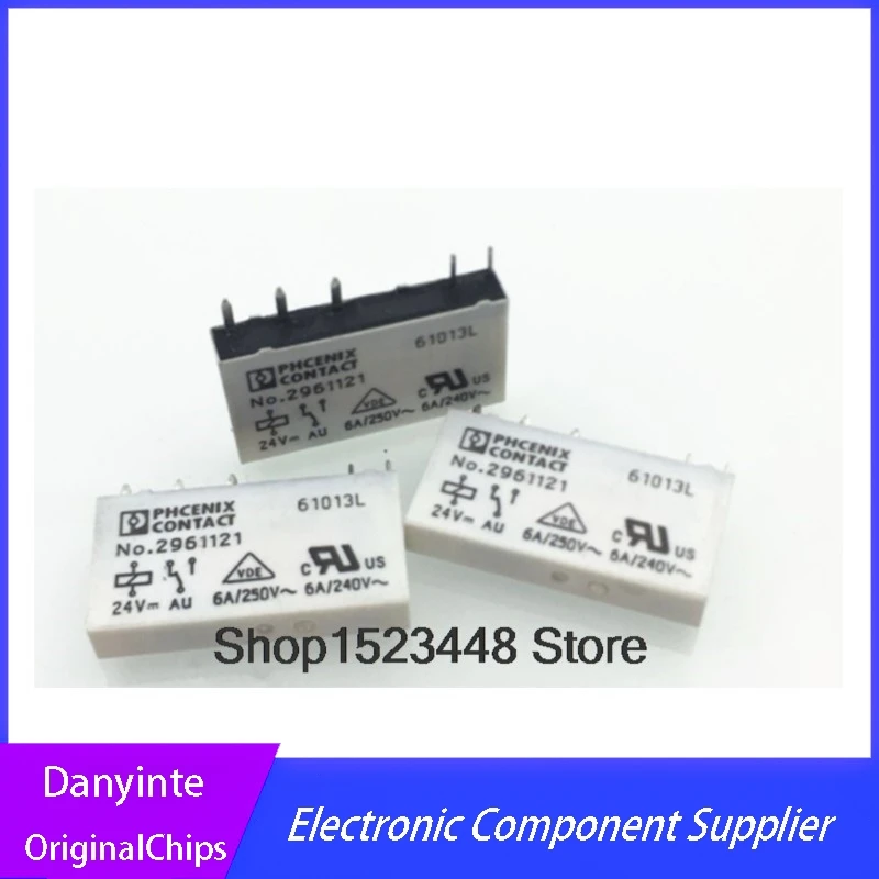 New 100% 5-10Pcs relay  No.2961105 ART-NR.2961121 2961105 ART-NR.2961105 No.2961121 2961121 24V 6A  No.2961118 60V 2961118 PIN5