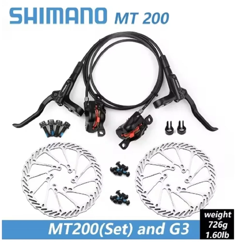 

Shimano MTB Hydraulic Disc Brake MT200 BR BL Mountain Bike Hydraulic Brake 160mm Rotors Bicycle Caliper Cycling Parts