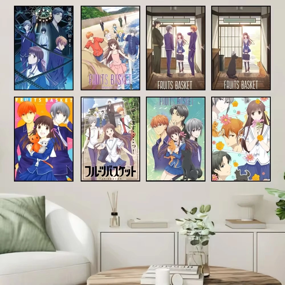 Anime Fruits Basket Poster Prints Wall Sticker Painting Bedroom Living Room Decoration Office Home