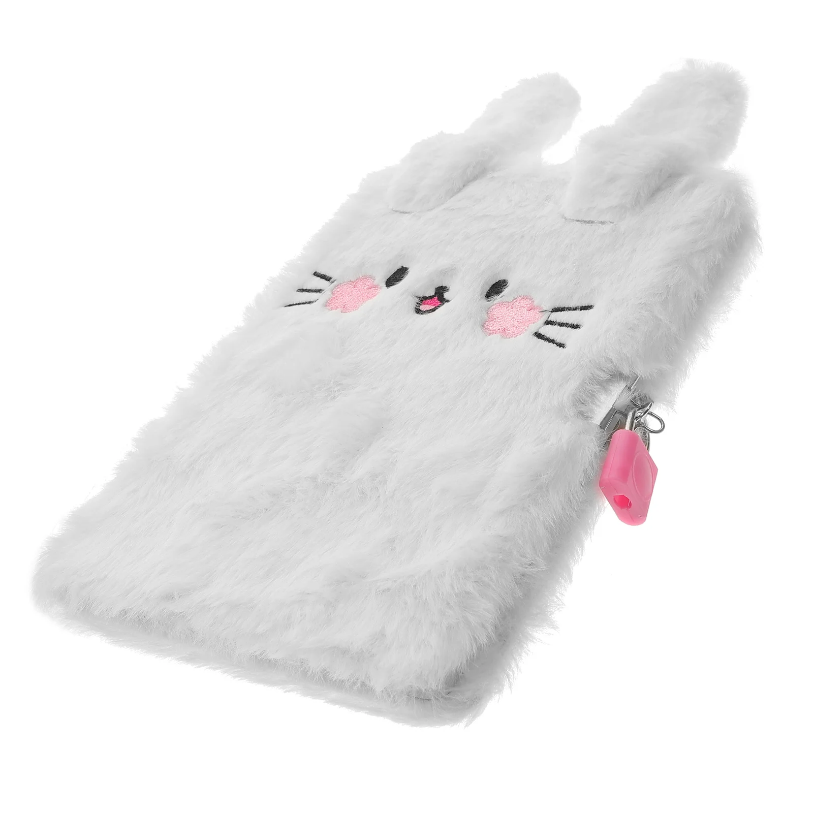 

Plush Notebook Cartoon Cat Notepad Diary with Lock for Girls Novelty Portable Cover Small Fluffy Kids The