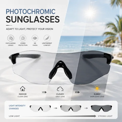 BEAU FIVE Polarized Cycling Sunglasses Men Women UV400 Rimless Mirror Lens MTB Bike Running Fishing Sport Glasses Eyewear Style