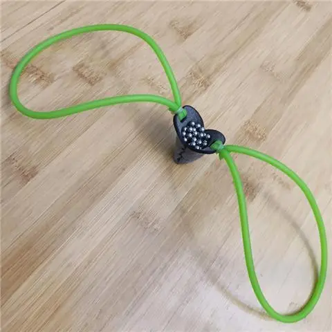 Outdoor Portable EDC Creative Shotgun, Leather Pocket, Slingshot, Rubber Band, Thickened and Extended Rubber Rope Launcher Tool