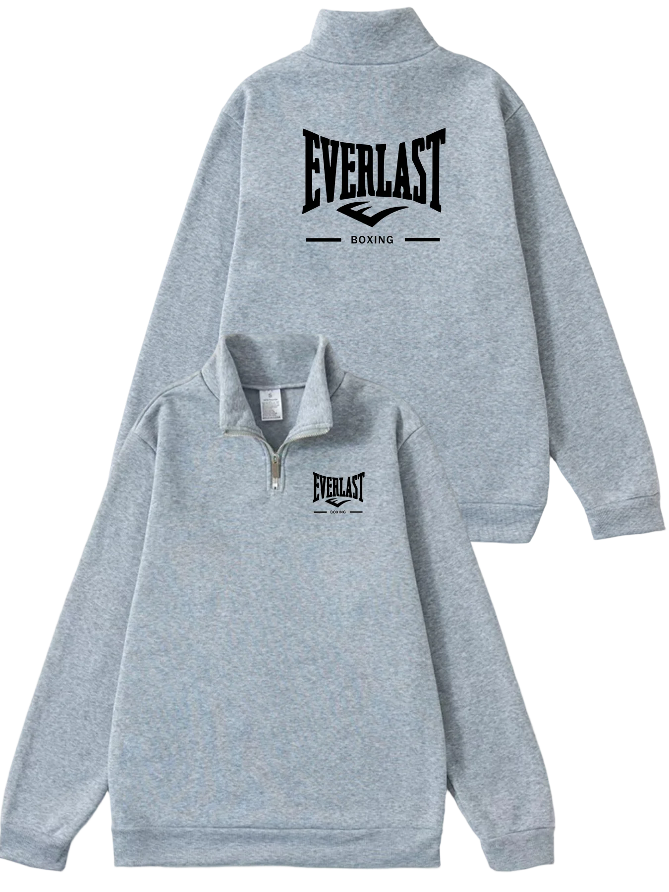 ملابس رياضية خارجية غير رسمية للرجال من EVERLAST BOXING للربيع والخريف بياقة واقفة وأكمام طويلة بنصف سحاب ملابس رياضية عصرية للشارع #4