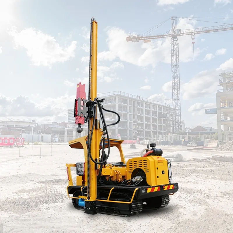 Portable Hydraulic Screw Pile Driver Post Hole Digger for Garden Farm Fence Pile Installation