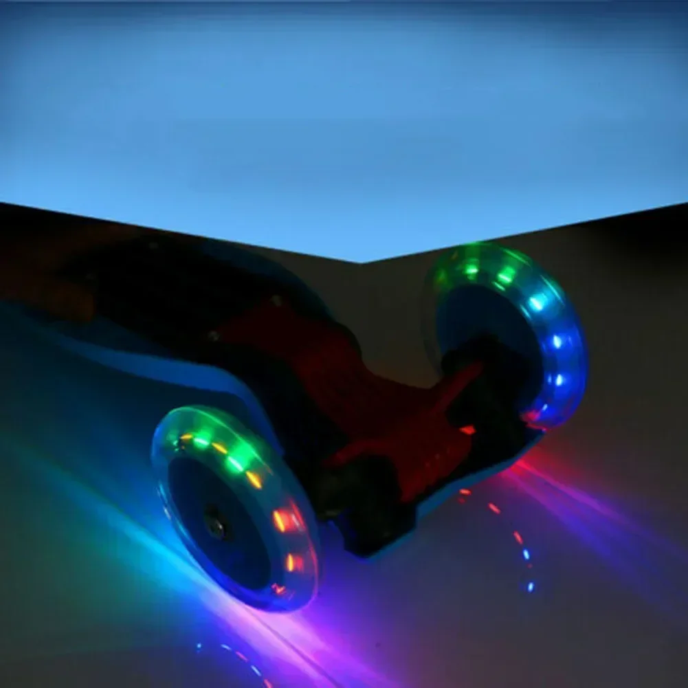 120mm LED Flash Wheel Flashing Lights Back Rear ABED For Scooter Mini-Bearings With 4-Colors Scooter Replacement Parts   2 0 2 4