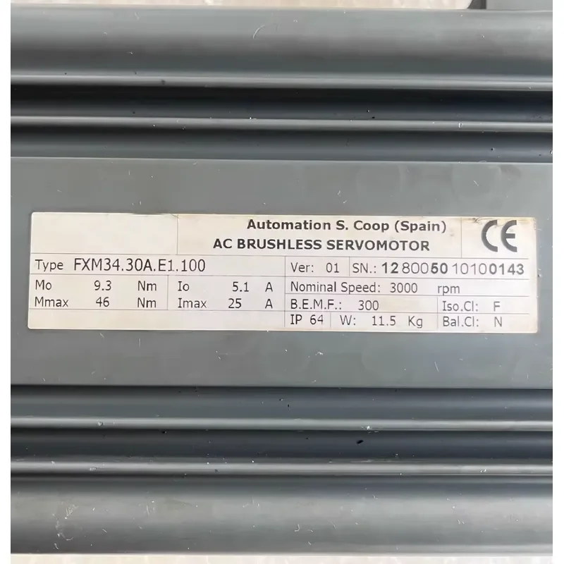 FXM34.30A.E1.100 Servo Motors，Arrange for Shipment After Passing the Test，Fast shipping