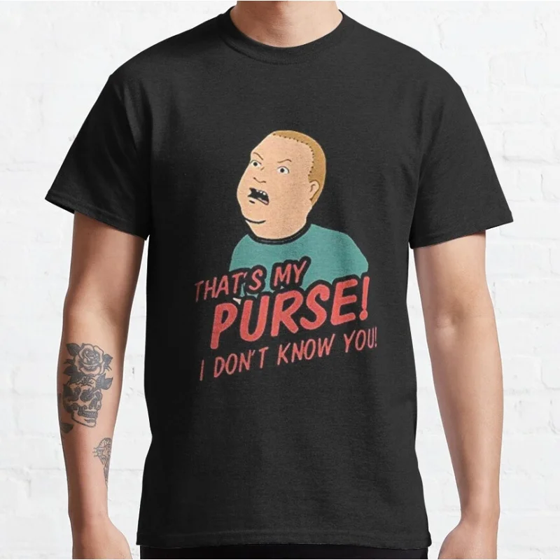 

That's My Purse Retro Sick sad world tv shows Gift t shirt 90s Nostalgia cartoon Graphic Clothes Large size Tops 100% cotton tee