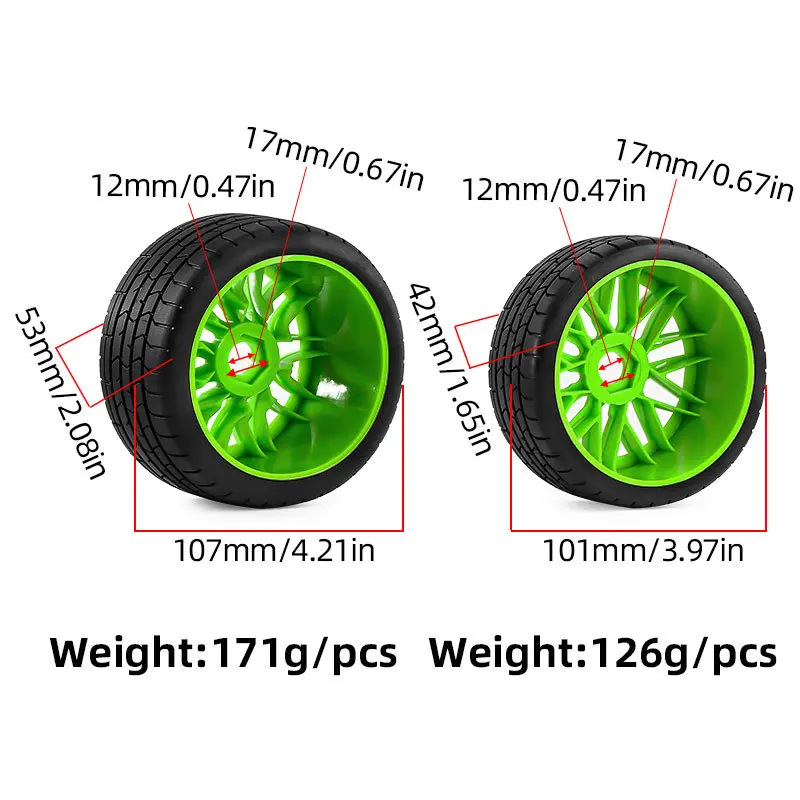 1/7ARRMA ファイアーバード フェロニー 1/7 モデル FSR フライング マスタング GT フラット ランニングタイヤ GT タイヤ