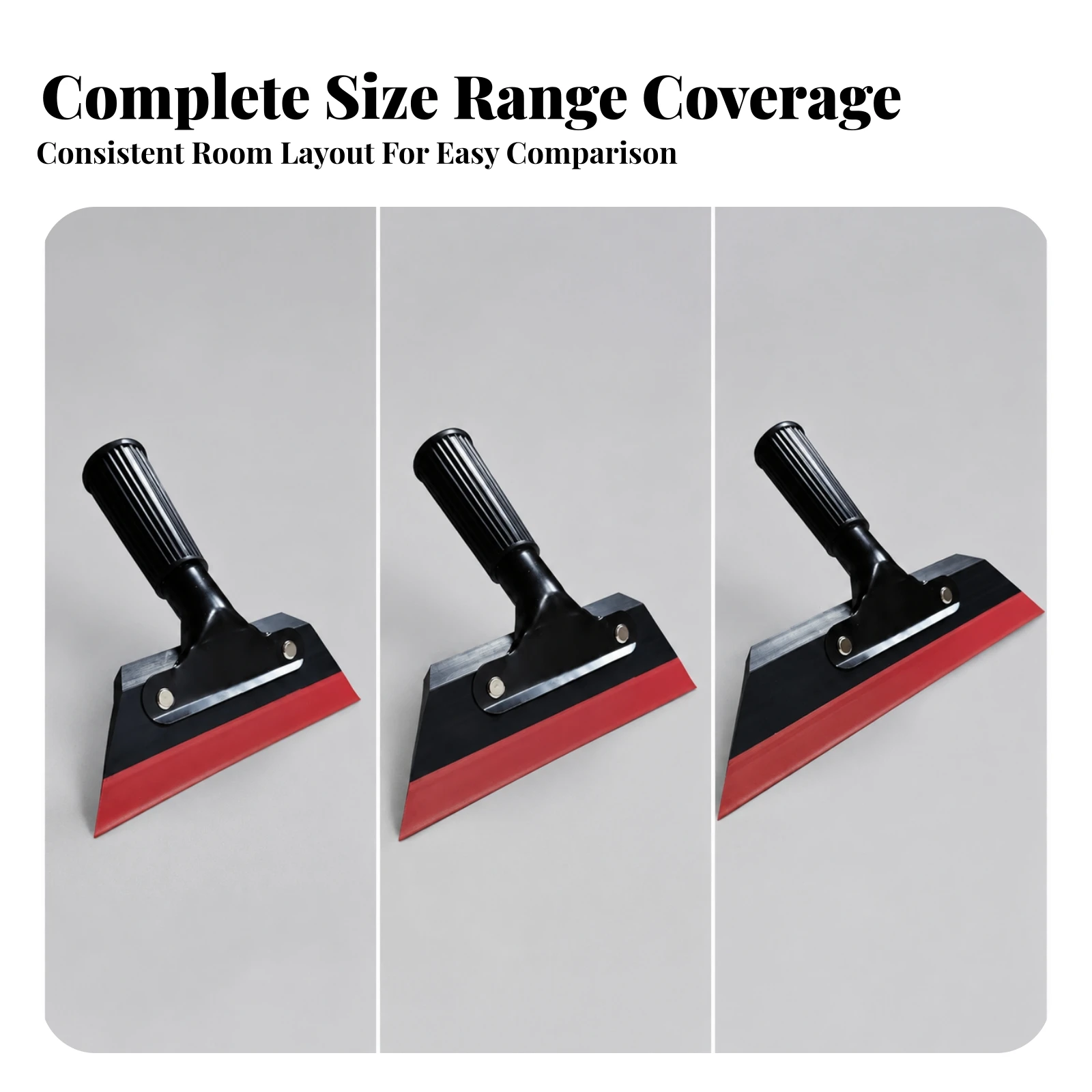 Floor Coating Scraper Lightweight Floor Scraper with Rubber Blade Self-Leveling Cement Tool Sturdy for DIY Renovators