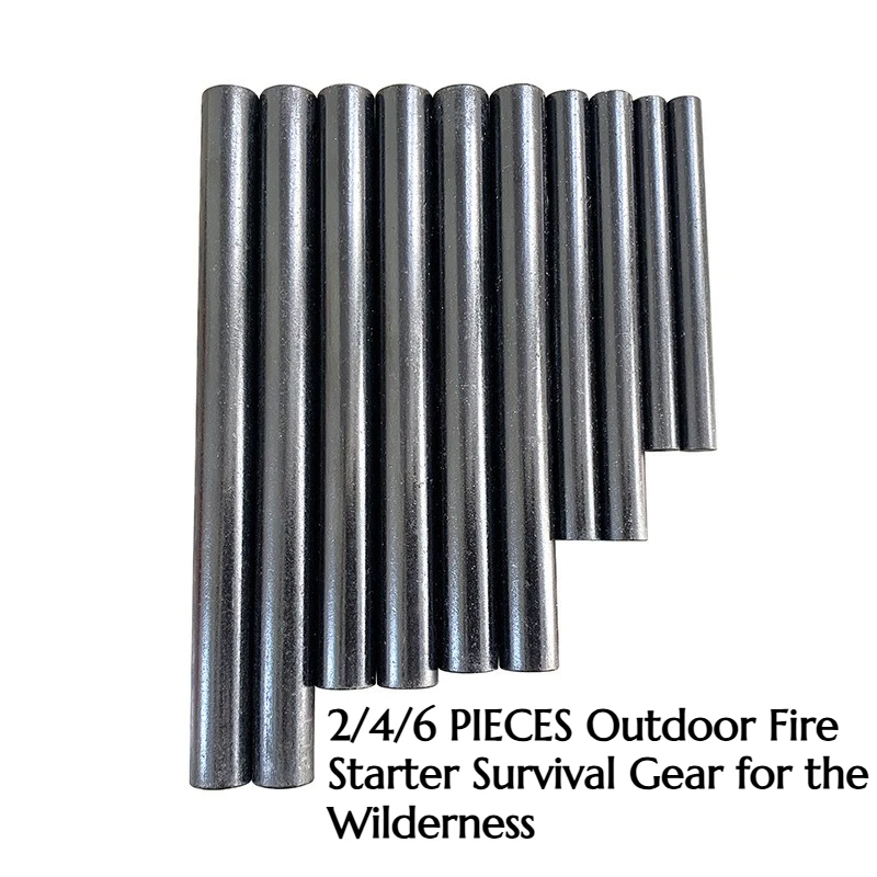 

2/4/6PCS Lighter Flint Camping Equipment Hiking Gear Emergency Survival Fire-making Device Outdoor Survival Supplies