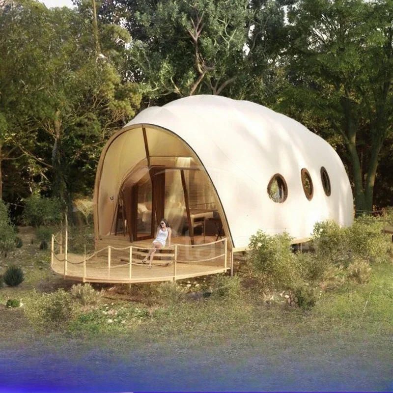 utdoor, special-shaped camping dragonfly tent, characteristic grass and sand bed and breakfast tent, thermal insulation