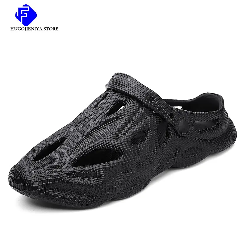 Zapatillas de playa informales para hombre, chanclas de plataforma de fondo grueso, suaves, de Eva, talla grande, Verano