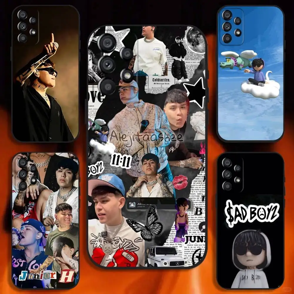 

Singer Junior H Phone Case For Samsung Galaxy A20,A21s,A22,A31,A32,A52,A53,A72,73,A80 Soft Black Cover