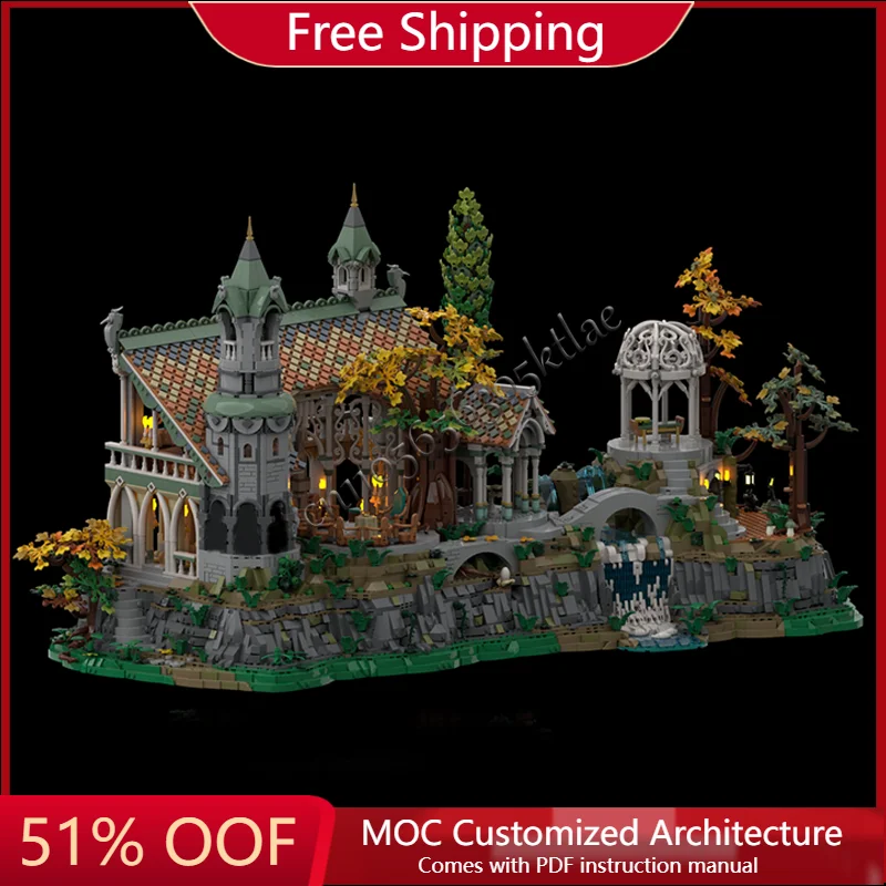 3640 pçs medieval requintado castelo modular blocos de construção retro arquitetura modelo exibição decoração brinquedo para criança montagem presente