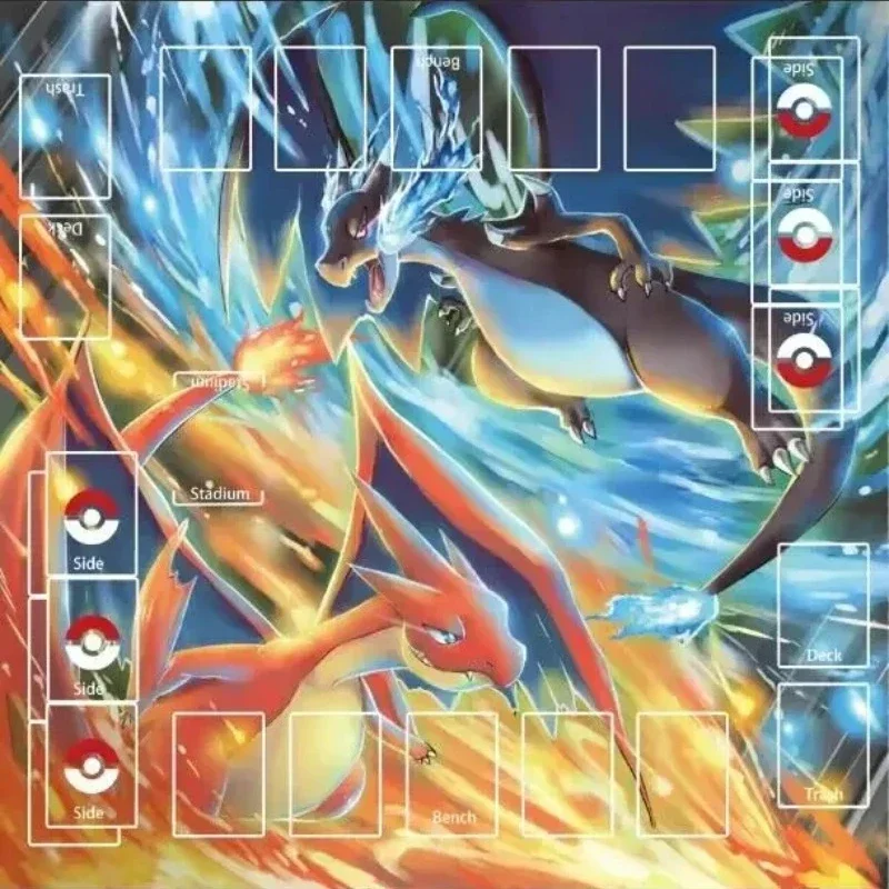 PTCG Pokemon Tcg Gioco di carte dedicato contro il tappetino da tavolo Anime Rayquaza Gioco da tavolo Raccoglitore Pokmon Tappetino da tavolo