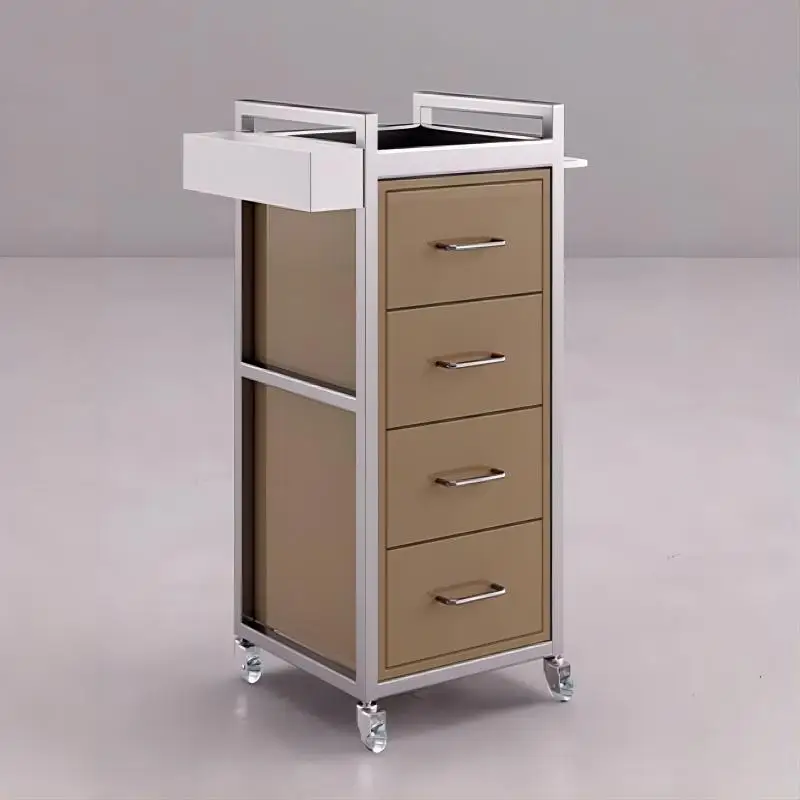 サロン用トロリー、美容師用カート、理髪店用ツール、ネイルポリッシュ、ファンデーションツールカート、理容師用カート、補助ツール