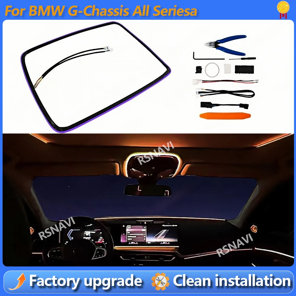 

11 Colors Skylight Reading Ambient light For BMW 2 3 4 5 6GT 7Series X3 X4 X5 X6 X7 G20 G05 G06 G07 G01 G60 G30 Reading Light