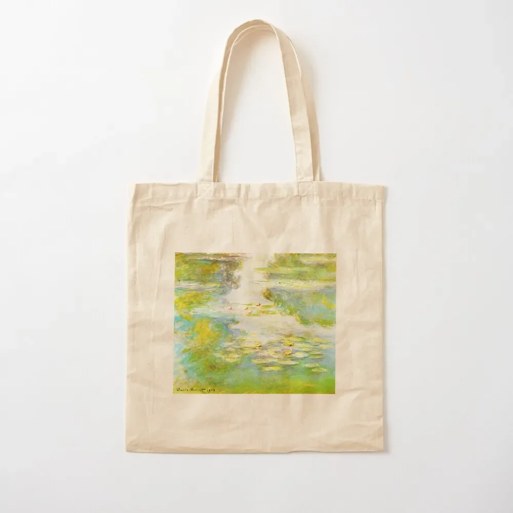 

Claude Monet Pond with Yellow Water Lilies - Les Nymphéas Jaunes Tote Bag reusable grocery bags Tote Bag