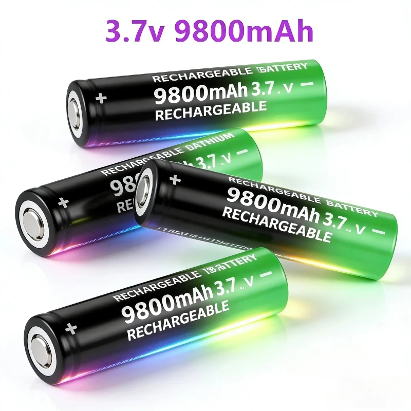 

9800mAh 18650 Lithium Rechargeable Battery High Capacity 3.7V Fast Charging for Flashlight Torch And Electronic Devices