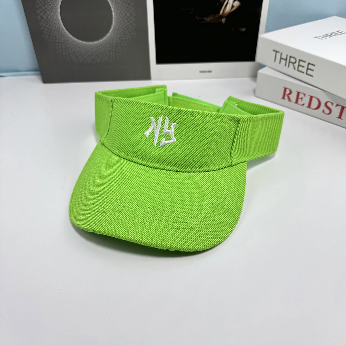 Neuer Sport-Sonnenhut mit New York Schriftzug für Damen und Herren, Verstellbarer Schirmmütze, Tennis, Baseball, Golf Sport S – Detail 2