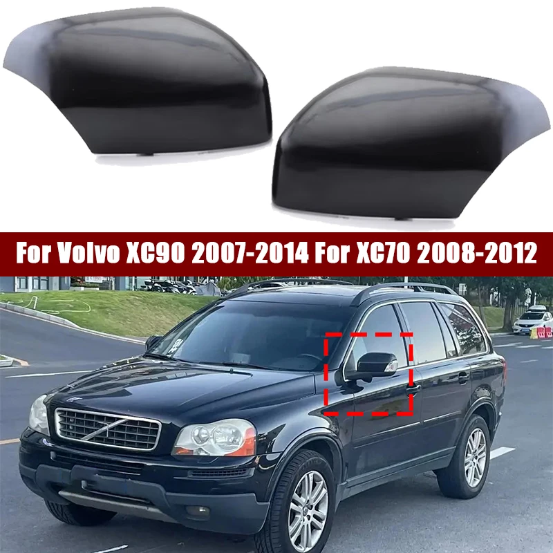 Car Outside Rearview Mirror For Volvo XC90 2007-2014 For XC70 2008-2012 Cover Side Rear View Mirror Shell Housing None Painted