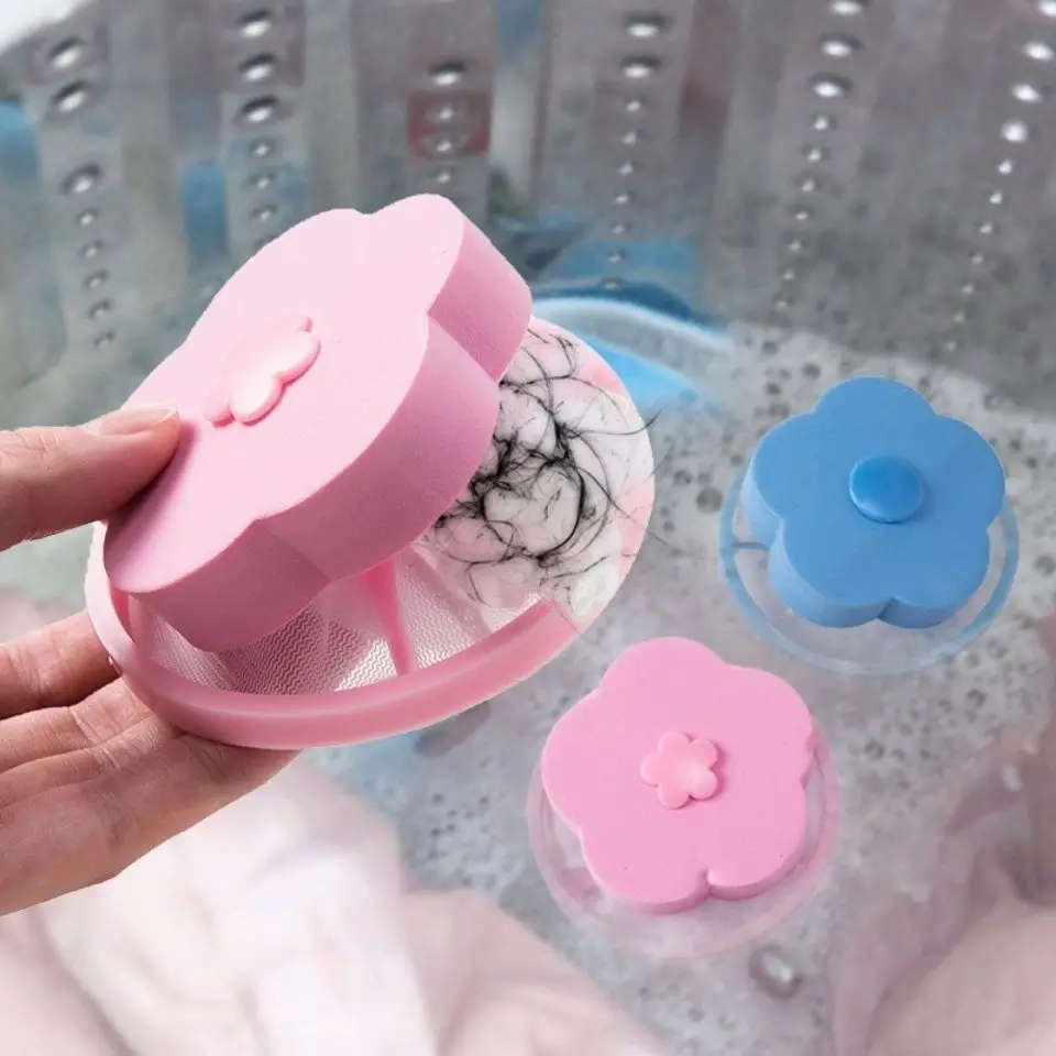 Pet Hair Remover Washing Machine Floating Lint Filter Bag Reusable Laundry Ball Clothes Hair Cleaning Cat Hair Catcher Tools